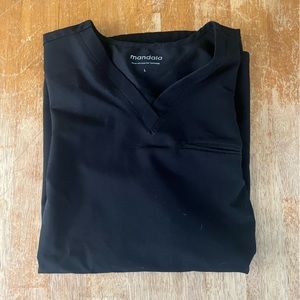 Mandala Maternity Scrub Top L